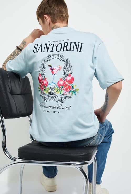 URB_N Men Graphic Print Oversized T-shirt