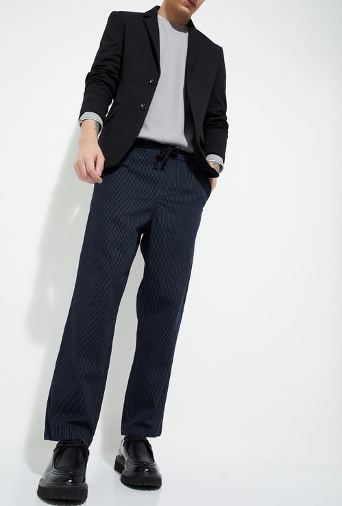 URB_N Men Striped Loose Fit Trousers