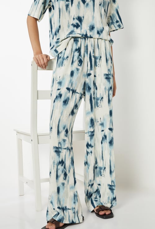 Women Printed Wide Leg Trousers