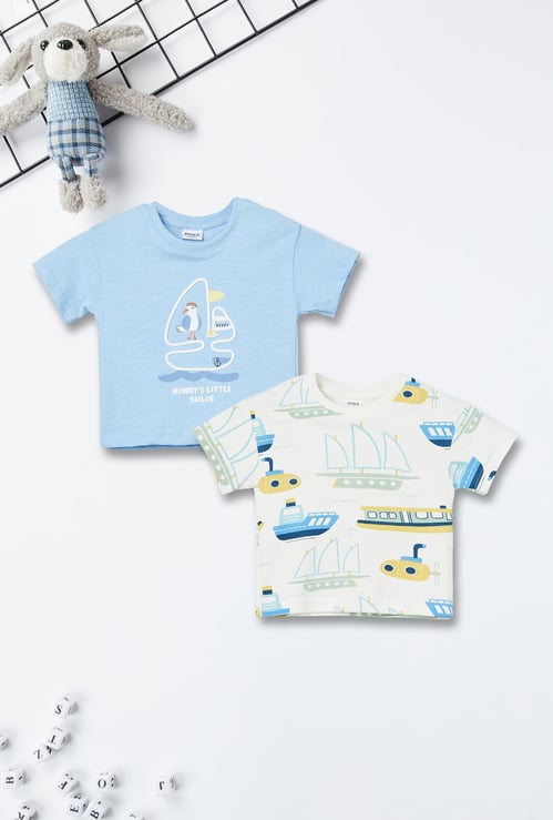 Boys Printed T-shirts - Pack of 2
