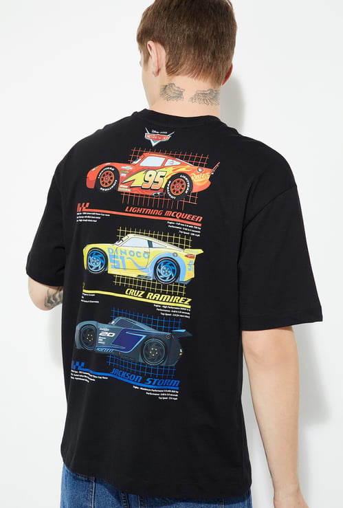 URB_N Men Cars Printed Oversized T-shirt