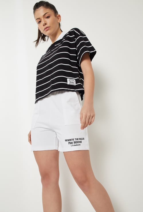 Women Printed Sports Shorts