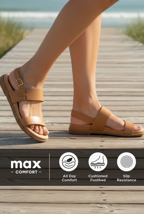 Women Dual Strap Flats