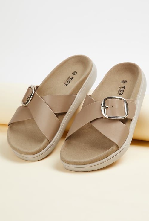 Women Cross Strap Flats