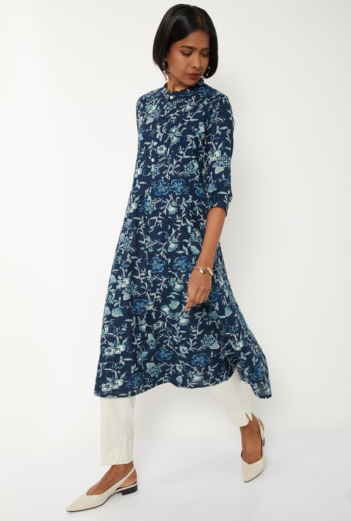 Women Floral Print A-line Kurta