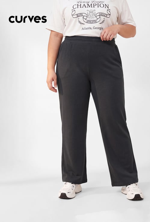 Women Solid Track Pants