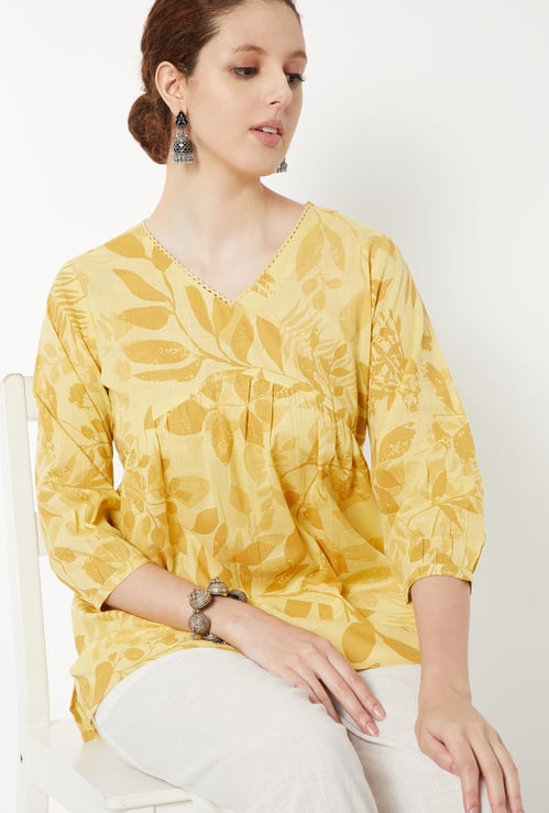 Women Floral Printed A-Line Kurti