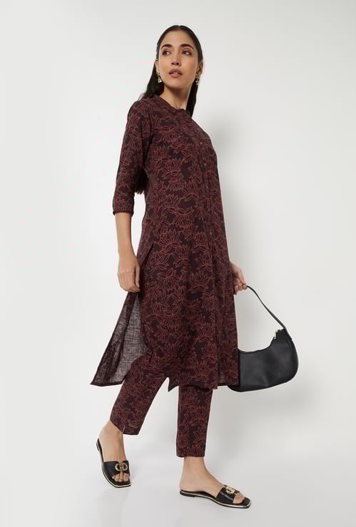 Women Printed Straight Kurta Set