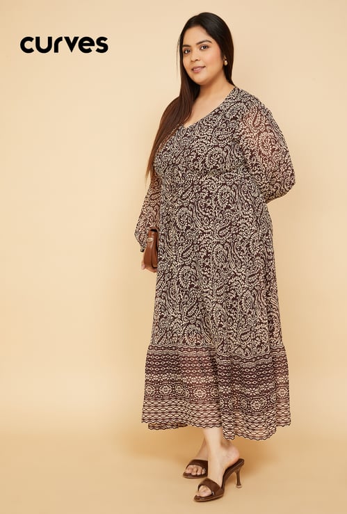 Women Printed A-line Dress