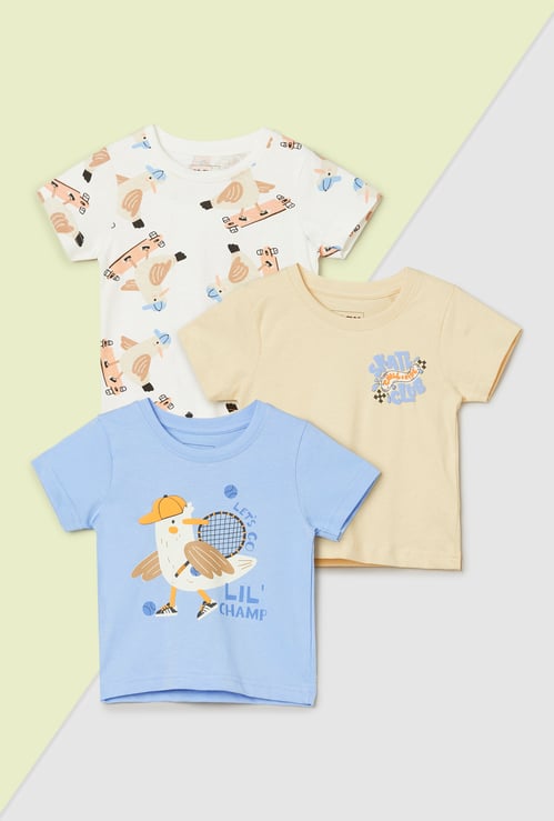 Boys Printed T-shirt - Pack of 3