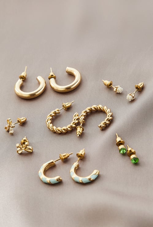 Women Minimal Earrings - Pack of 6