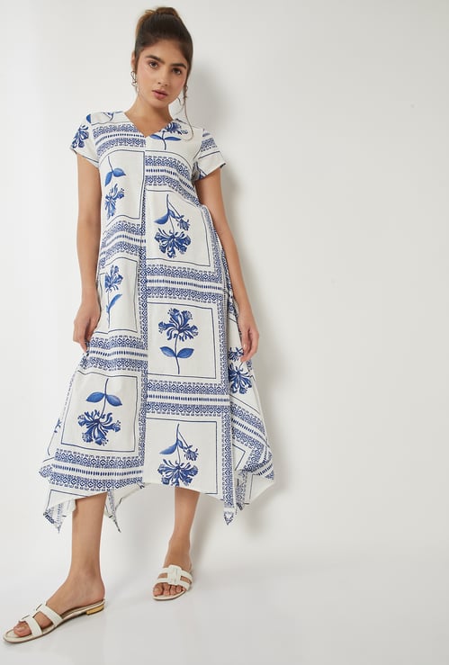 Women Floral Print A-line Dress