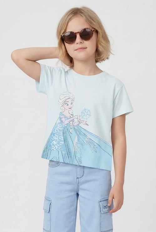 Girls Oversized Elsa T-shirt