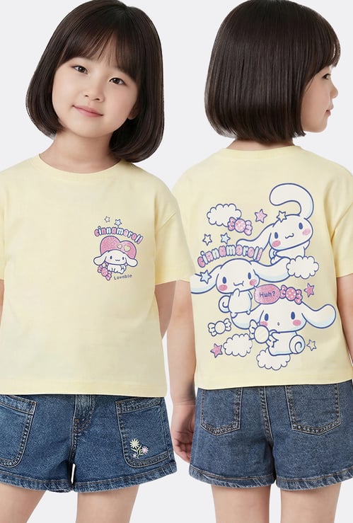 Girls Cinnamoroll Printed T-shirt