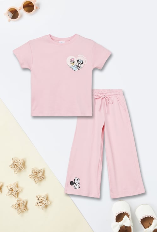 Girls Character Print Trackpant Set