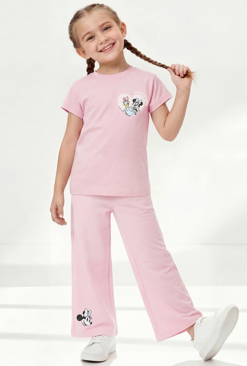 Girls Character Print Trackpant Set