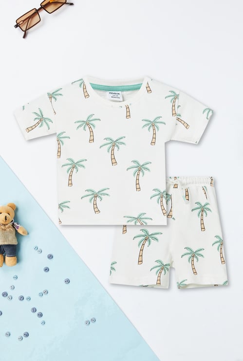 Boys Printed Shorts Set