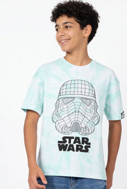 Boys Star Wars Print Oversized T-shirt