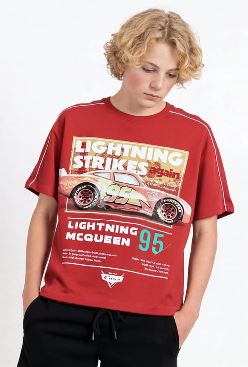 Boys Cars Print T-shirt