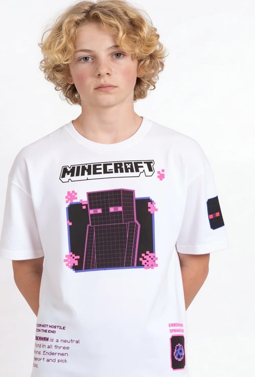 Boys Minecraft Print T-shirt