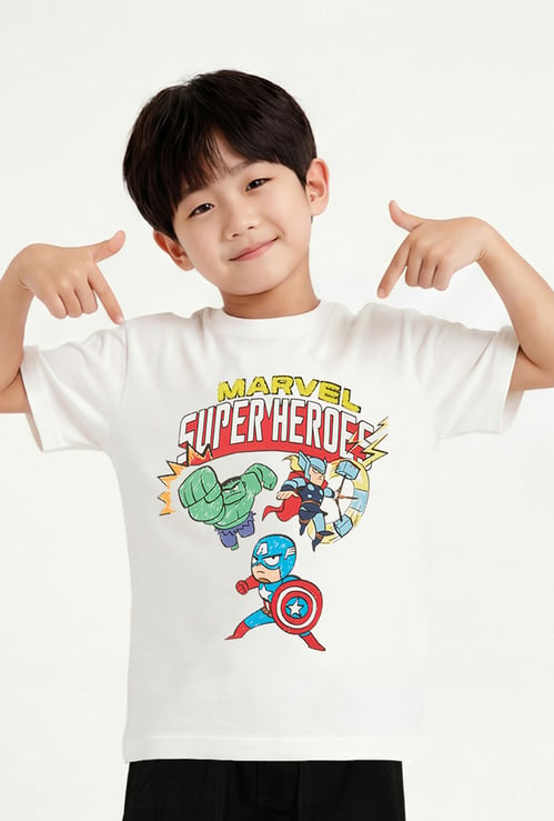 Boys Avengers Print T-shirt