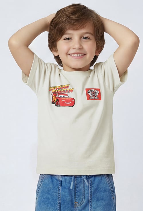Boys Lightning McQueen Printed T-shirt