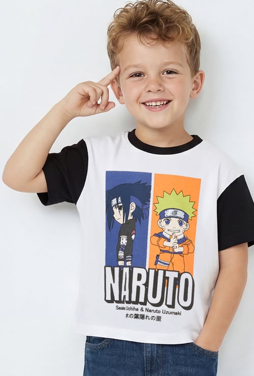 Boys Naruto Print T-shirt