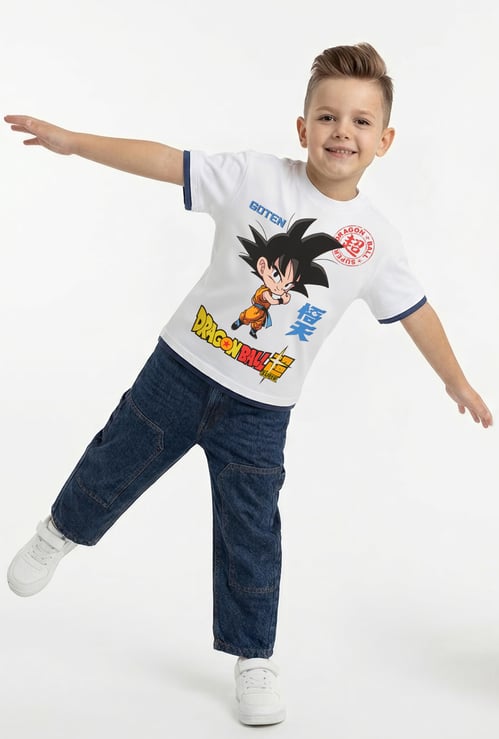 Boys Dragon Ball-Z Print T-shirt