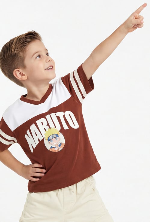 Boys Naruto Print T-shirt