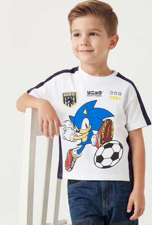 Boys Sonic Print T-shirt