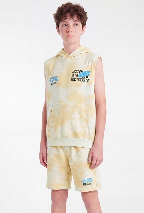 Boys Printed Shorts Set