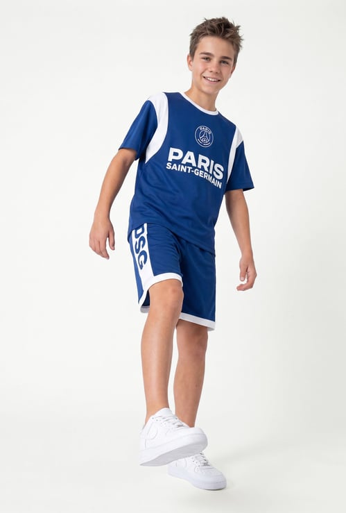 Boys Paris Saint-Germain Printed Shorts Set