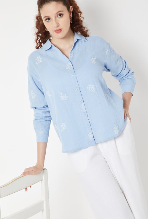 Women Embroidered Shirt