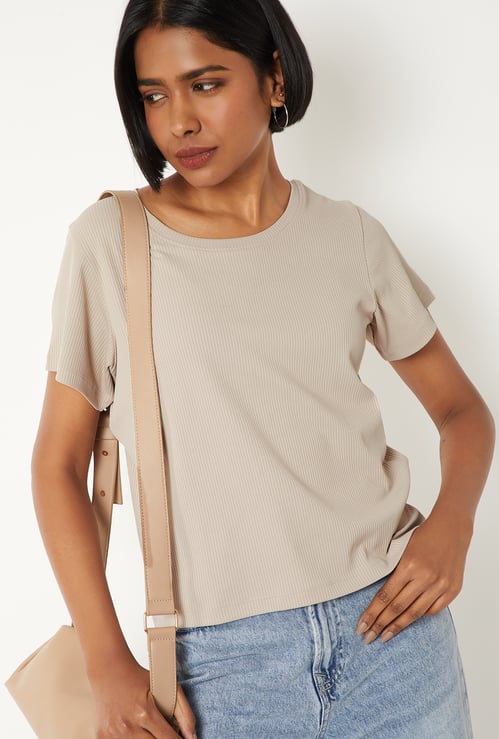 Women Ribbed T-shirt