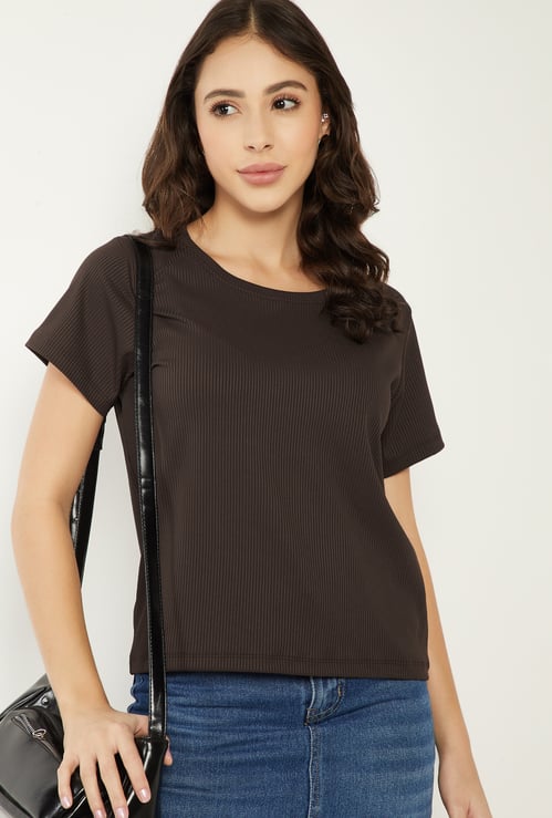 Women Ribbed T-shirt