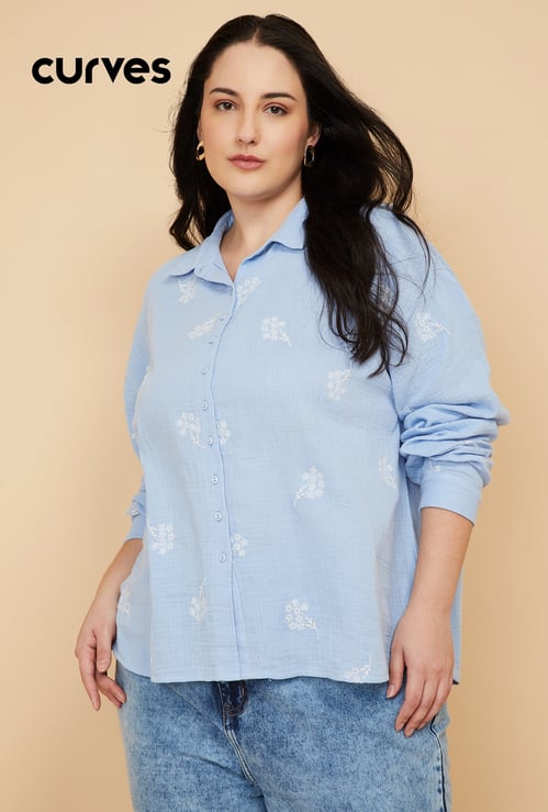 Women Embroidered Shirt