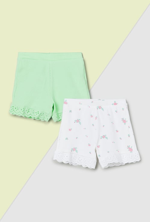 Girls Assorted Shorts - Pack of 2
