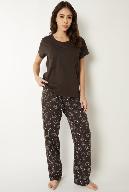 Women Printed PJ Set