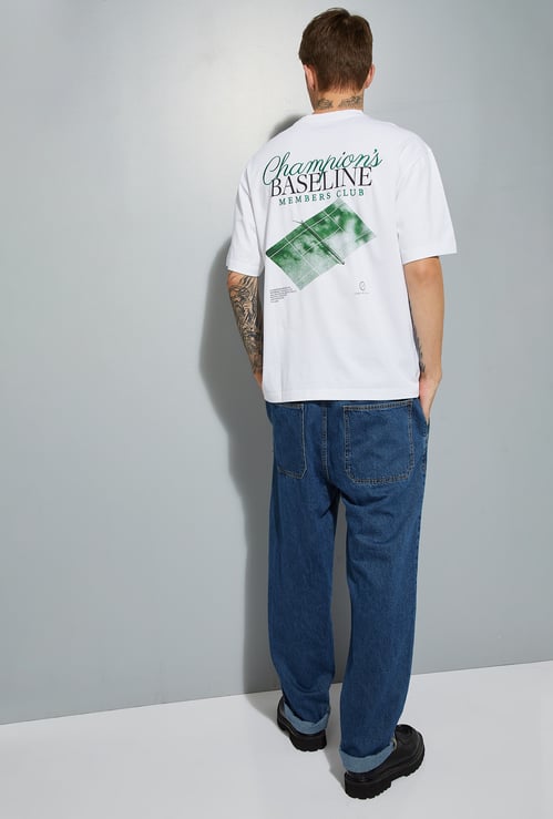 URB_N Men Printed Oversized T-shirt