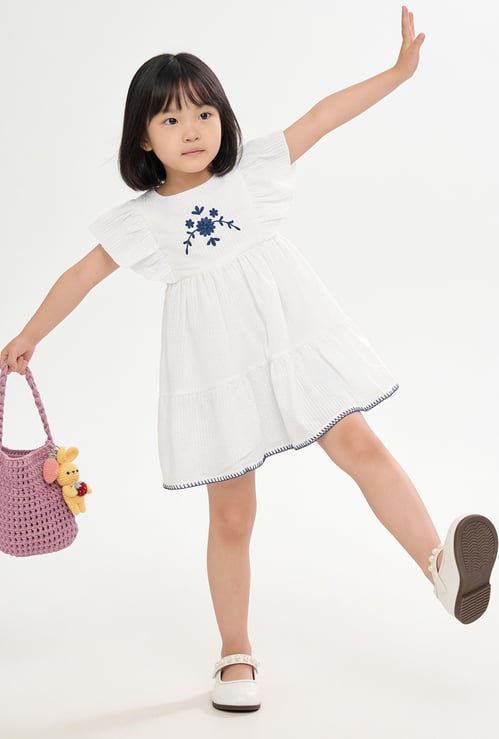 Girls Embroidered Dress