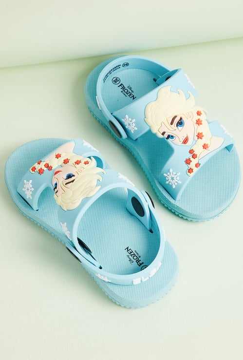 Girls Frozen Velcro Slingback Sandals
