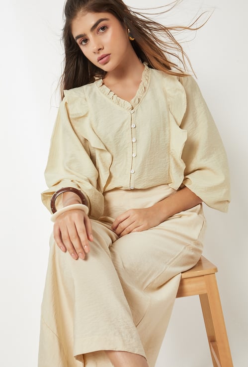 Women Ruffles Blouse