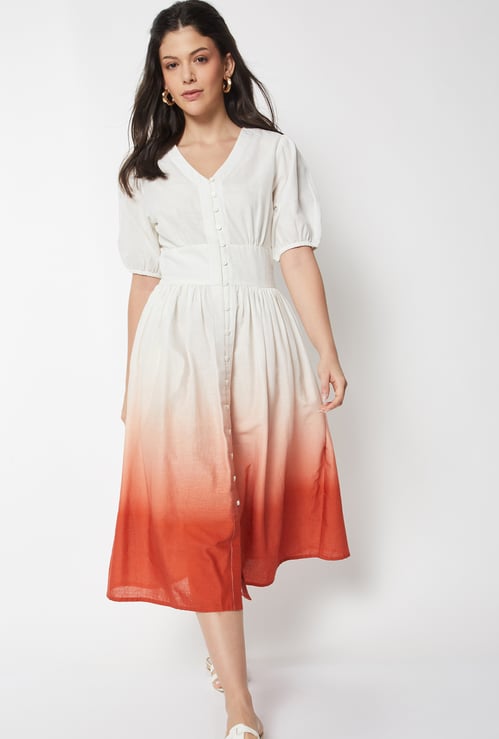 Women Ombre A-Line Dress