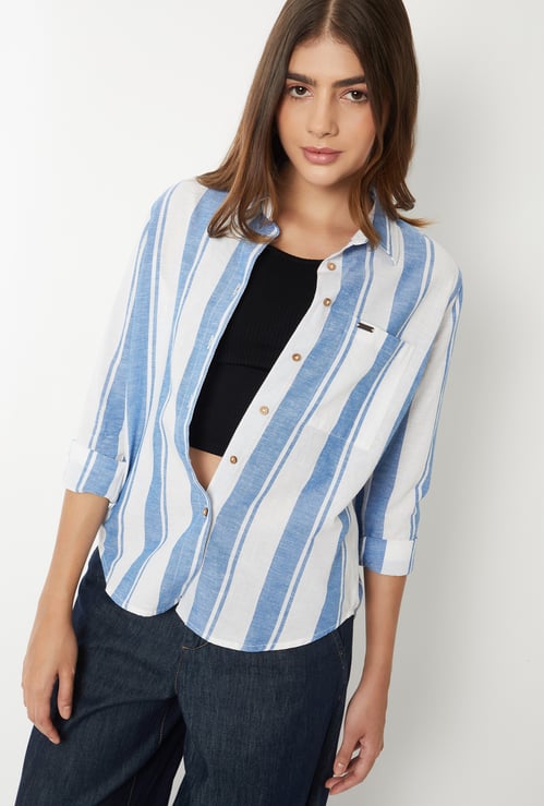 Women Striped Regular Fit Shirt