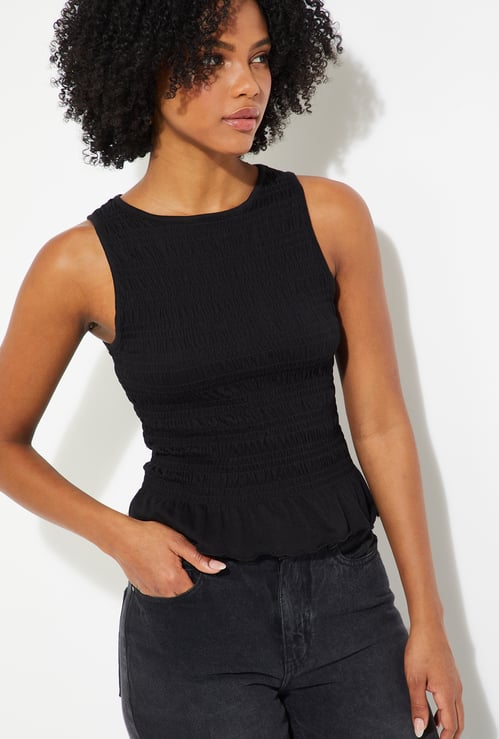 ALAYA F x URB_N Women Smocked Top