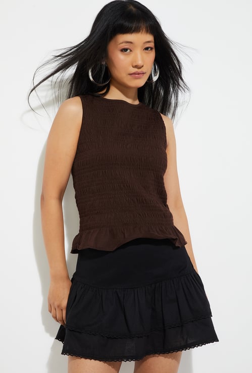 ALAYA F x URB_N Women Smocked Top