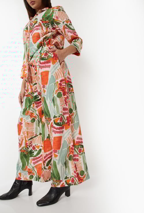 Women Printed Flared Palazzos