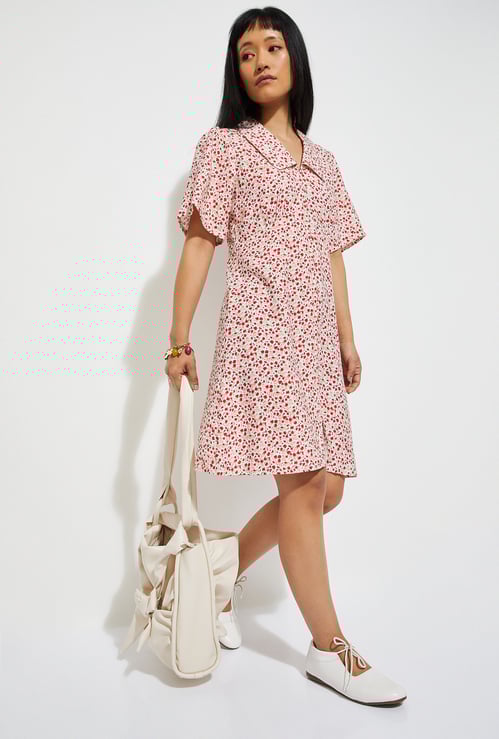 ALAYA F x URB_N  Women Printed A-line Dress