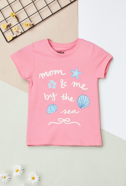Girls Graphic Print T-shirt