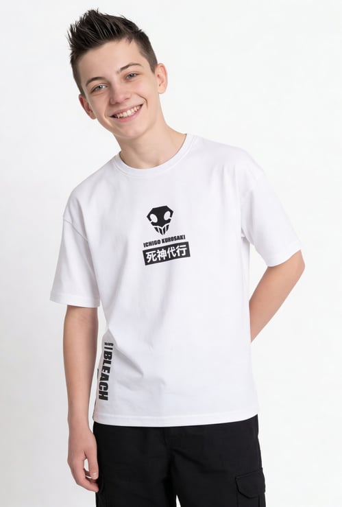 Boys Bleach Print Oversized T-shirt